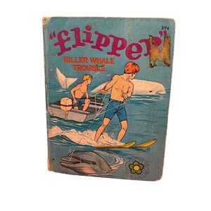 Flipper Killer Whale Trouble Whitman Big Little Book Vintage 2003 Kids‎